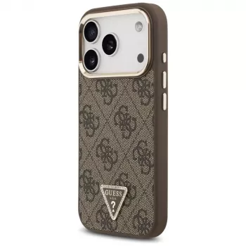 GUESS 4G Triangle Logo MagSafe futrola za iPhone 17 Pro / 18 Pro - smeđa