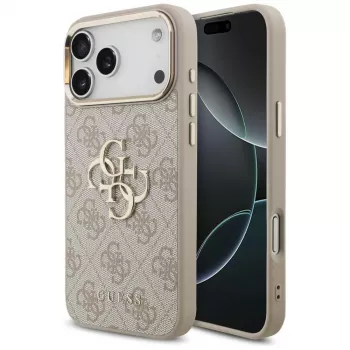GUESS 4G Big 4G Classic Logo maska za iPhone 17 Pro Max / 18 Pro Max - ružičasto zlatna