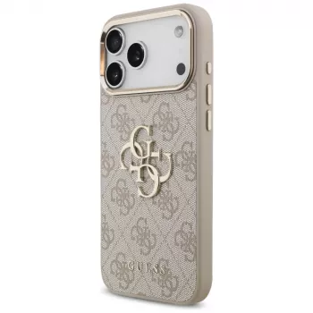 GUESS 4G Big 4G Classic Logo maska za iPhone 17 Pro Max / 18 Pro Max - ružičasto zlatna