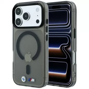 BMW M IML Glossy Metal Logo & Trims MagSafe Case for iPhone 18 Pro / 17 Pro - Black