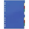 DURABLE 674027 A4 razdjelnici dokumenata 1-10, polipropilen, 10 dijelova, univerzalno bušenje, miješane boje