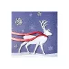 Sigel božićna čestitka Winter's Eve sjajna DIN lang 105 x 210 mm, 10 čestitki s omotnicama