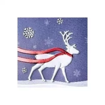Sigel božićna čestitka Winter's Eve sjajna DIN lang 105 x 210 mm, 10 čestitki s omotnicama