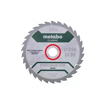 Metabo 628062000 Precision Cut Classic Circular Saw Blade 216mm x 30mm x 40T
