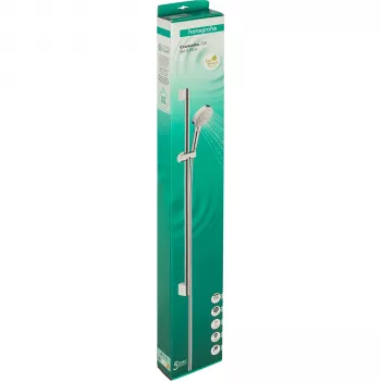 Hansgrohe Crometta Vario EcoSmart Shower Set, 90 cm, White/Chrome