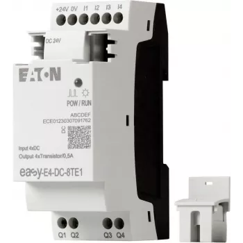 Eaton easyE4 DC 8TE1 digitalni I/O modul za proširenje, 4DI/4DO, 24V DC, tranzistor PNP