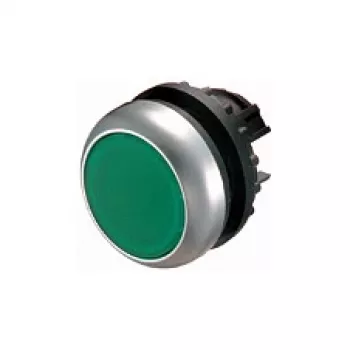 Eaton M22-DL-G ravni zeleni osvijetljeni aktuator tipkala, trenutni, 22,5 mm