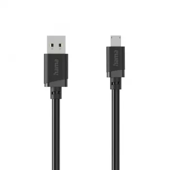 Hama USB-A na Micro-USB kabel, 2 m, crni