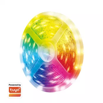 LogiLink Wi-Fi pametna RGB+5700K svjetlosna traka, 5m, kompatibilna s Tuya