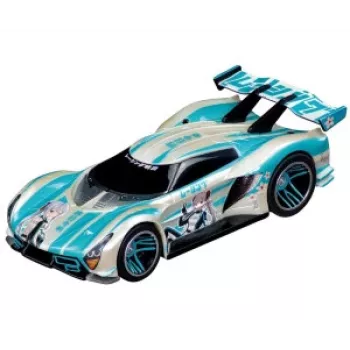 Carrera GO Kaze Dash električni slotcar trkaći set mjerilo 1:43 s petljom i nadvožnjakom, 2 automobila, 2 kontrolera, 3,6 m staze, od 6 godina
