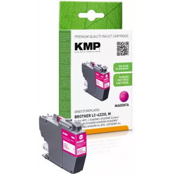 KMP obnovljena magenta tintna patrona za Brother MFC-J5340DW (LC422XLM, 1500 stranica)