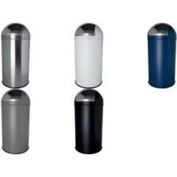 Helit H2401795 koš za smeće, 30 litara, crni, okrugli, polipropilen