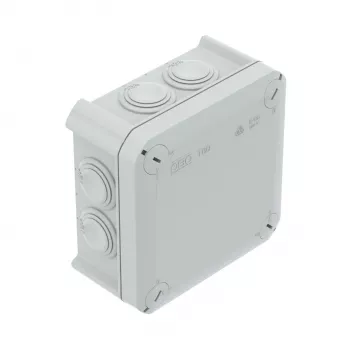 OBO T 60 razvodna kutija s uvodnicama 114x114x57 PP svijetlo siva