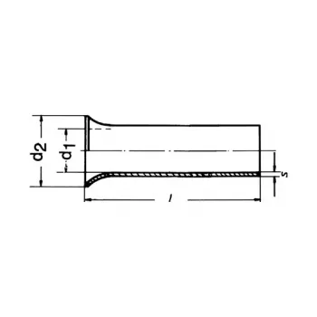 Klauke 8122V cijevna kabelska stopica, 70 mm², M12, kositreni bakar