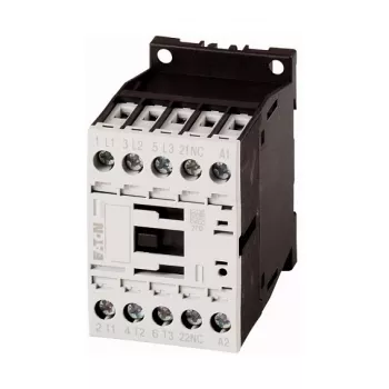 EATON Moeller DILM9-01 24 V DC 3-polni kontaktor, 9 A, 4 kW, 1 NC pomoćni kontakt, vijčani priključci, montaža na DIN tračnicu