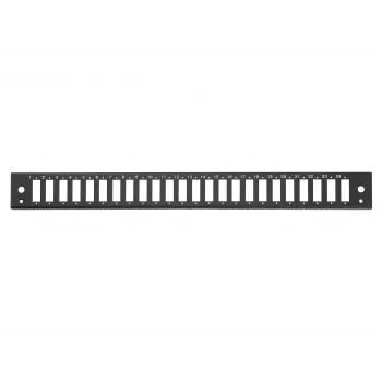 EQUIP 19 inch 1U rack montažni optički patch panel, 24x SC-duplex, 48-vlakna multimode OM3/OM4, čelik, crni