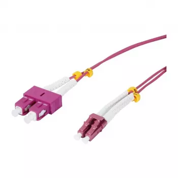 SYNERGY21 OM4 duplex optički patch kabel LC-SC 1,5m 50/125µm LSZH aqua