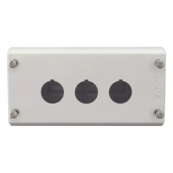 Eaton M22-I3 nadgradno kućište, 3 izreza, siva RAL 7035, IP66/IP67/IP69K, 80x153x56mm