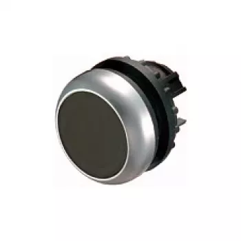 Eaton M22-D-S ravni aktuator tipkala, crni, trenutni, 22,5mm, IP66/IP67/IP69K