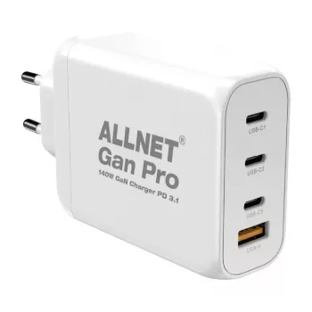 ALLNET GaN USB-C PD 3.1 napajanje 140W 1A3C