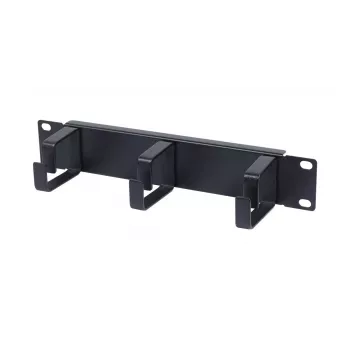 ALLNET ALL-S0002263 10 inch ploča za vođenje kabela, 1U, metal s 3 nosača, crna