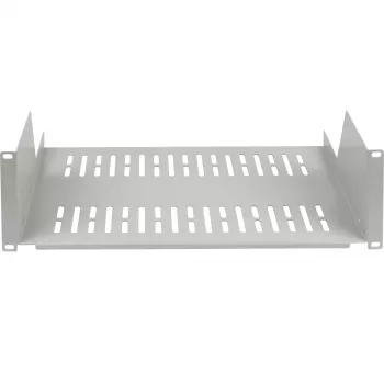 EFB ELEKTRONIK 19 inch 3U fiksni nosač polica, 450 mm dubina, nosivost 36 kg, svijetlosiva RAL 7035