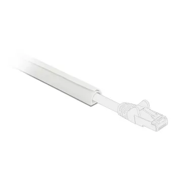 Delock samoljepljivi kanal za kabele s kliznim poklopcem 25 x 10 mm, 1 m, pakiranje 5 kom, bijeli
