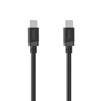 Hama USB-C na USB-C kabel, 2 m, 60W Power Delivery, crni
