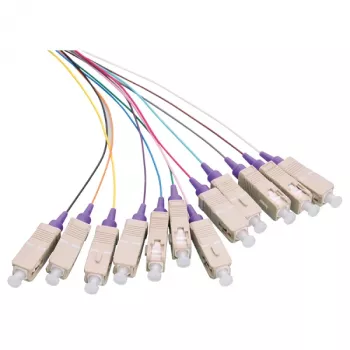 LOGILINK optički pigtail set 12 x SC OM4 2m, u boji, ljubičasti konektor