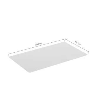 LOGILINK podloga za zaštitu poda za tvrde podove, 117 x 200 cm, ultra-mekani PVC, prozirna, protuklizna, bez ftalata, prikladna za podno grijanje
