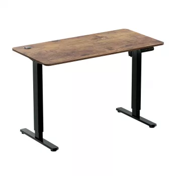 LOGILINK EO0057 električni stol za rad stojeći, 120x60 cm, jedan motor, smeđa ploča stola, nosivost 70 kg