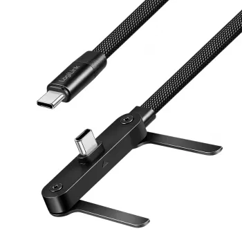 LogiLink USB 2.0 Type-C kabel C/M na C/M 480 Mbps 240W plosnati crni 1,5m