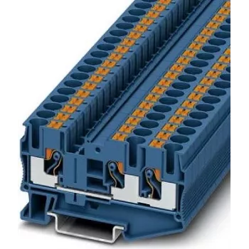 Phoenix 3211485 PT 6-TWIN BU prolazna stezaljka, push-in, plava
