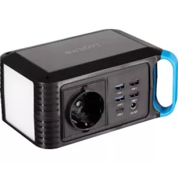 LogiLink prijenosna elektrana 80W, 256Wh LiFePO4 s 60W USB-C PD, čisti sinusni AC