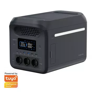 LogiLink PPS1800 prijenosna elektrana, 1800 W, LiFePO4, kompatibilna s Tuya