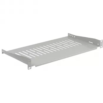 EFB ELEKTRONIK 19 inch 1U fiksna polica, dubina 250 mm, nosivost 10 kg, svijetlosiva RAL 7035
