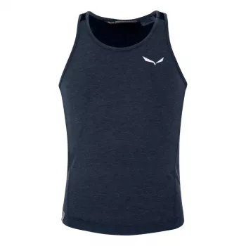 Salewa Agner Hybrid Tank dječja majica bez rukava kao osnovni sloj - Navy Blazer Melange 104-116 cm