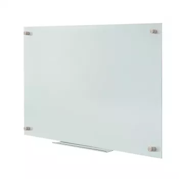 LogiLink EO0060 Magnetic Glass Whiteboard, Wall-Mounted, Frameless, 60x45cm