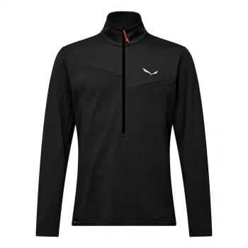 Salewa Puez Cammino Polarlite muška flis majica s patentnim zatvaračem do pola, Black Out, L
