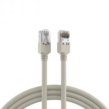 EFB Elektronik K8452.50 RJ45 patch kabel Cat.5e F/UTP LSZH, Draka UC300 TM11, 4x2 x AWG26/7, pozlaćeni kontakti, 50 m, sivi