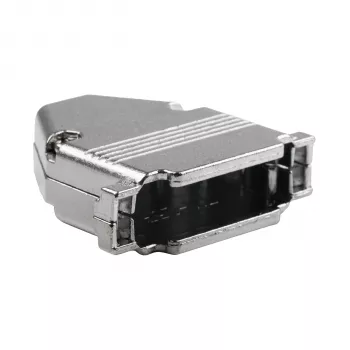 EFB Elektronik 29432.1V2 metalna kapica E-GP25G sa rasterećenjem kabela, D-Sub 25-pinski, EMI/RFI oklopljena, legura cinka, srebrna