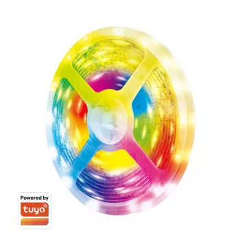 LogiLink Wi-Fi pametna RGB višebojna svjetlosna traka, 5m, kompatibilna s Tuya