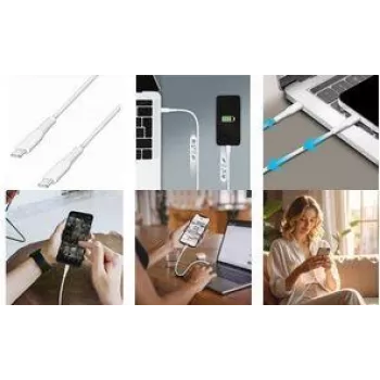 LogiLink CU0265 USB 2.0 Type-C kabel, 3 m, bijeli, 480 Mbps, 60W punjenje
