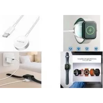 LogiLink PA0379 induktivni kabel za punjenje Apple Watch, bijeli, 1 m