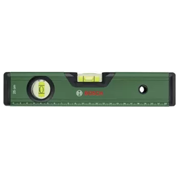 BOSCH DIY libela 25 cm zelena s V-utorom i ravno glodanom bazom