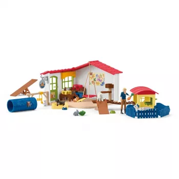 Schleich Farm World Hotel za životinje set za igru s 5 životinja i priborom