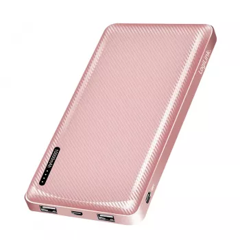 LogiLink mobilna powerbank 10000 mAh LiPo USB-C PD ružičasta