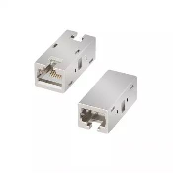 LogiLink Cat.6A oklopljeni RJ45 inline spojnik, metalno kućište, industrijska kvaliteta