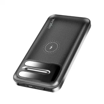 LogiLink PA0305 mobilna power bank 8000 mAh s bežičnim punjenjem, crna