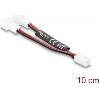 Delock Y razdjelnik kabel za ventilator 1x 2-Pin utičnica na 2x 2-Pin utikač 10 cm